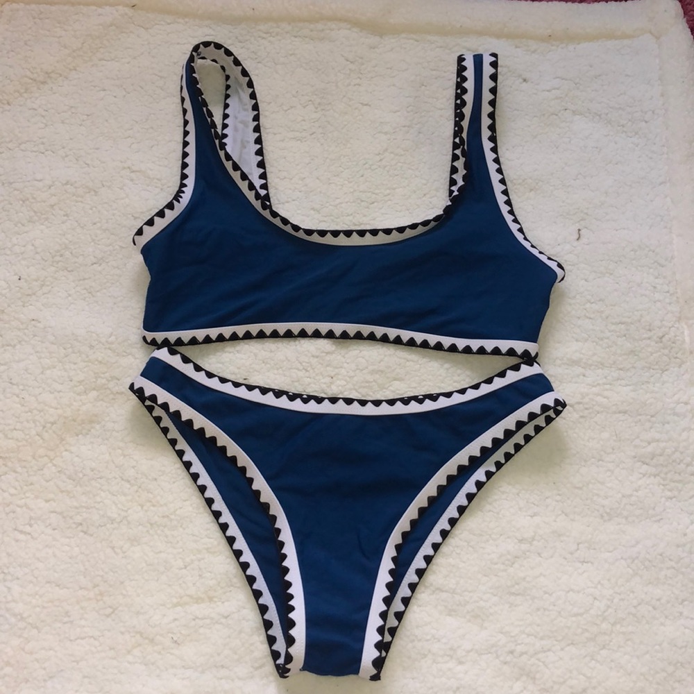 blue bikini set